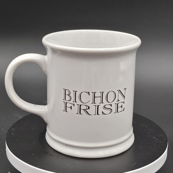 Vintage Bichon Frise Embossed Coffee Mug Xpres Dog Best Friend Originals c. 1999 - Picture 2 of 6